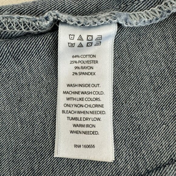 Sincerely Jules Blue color ,size small Denim Corset Boho Crop Top, - Picture 6 of 6